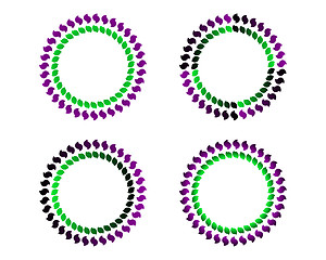 Image showing Coloured circles