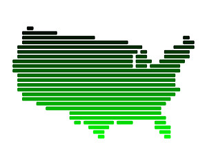 Image showing Map of USA