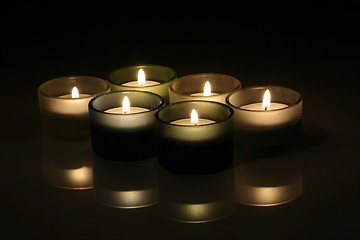 Image showing six candles