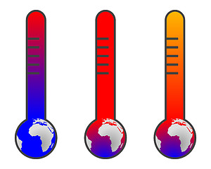 Image showing Climate change: global warming