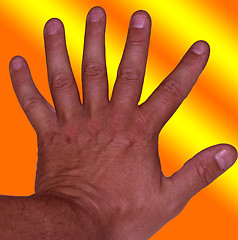 Image showing six fingers