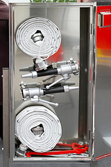 Image showing Fire hose equipment