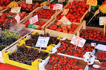 Image showing Fruit stall