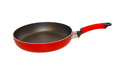 Image showing Red frying pan