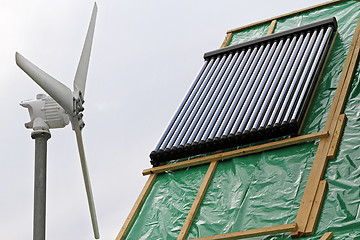 Image showing Solar water heater