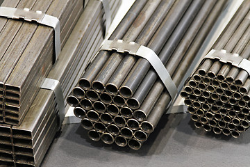 Image showing Steel pipes