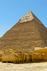 Image showing Pyramide and stones