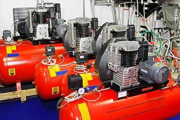 Image showing Air compressors