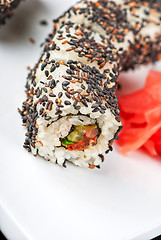 Image showing Sushi with sesame