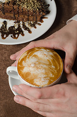 Image showing latte coffe