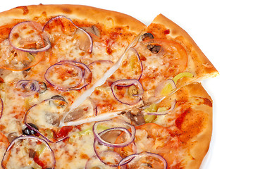 Image showing vegetable pizza