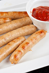 Image showing Grilled sausages