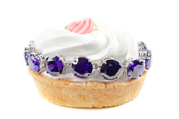 Image showing cupcake and jewel