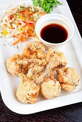 Image showing Fried chicken wings