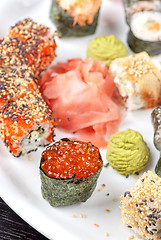 Image showing sushi set