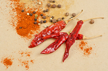 Image showing peppers spices