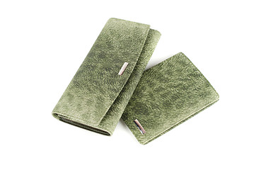 Image showing Modern green female wallets