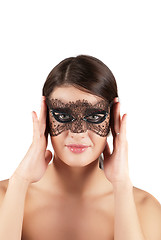 Image showing girl at mask