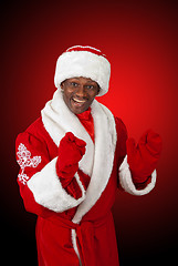 Image showing black santa