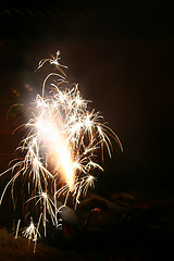 Image showing sparkling fireworks