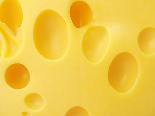 Image showing cheese with holes