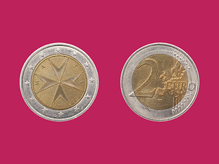 Image showing Euro coin from Malta