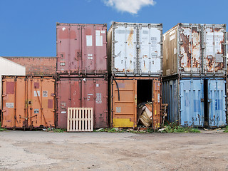 Image showing Shipping containers