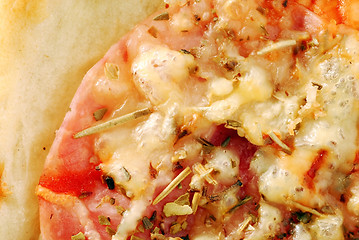 Image showing Piece of pizza macro