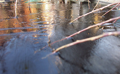 Image showing gold and silver ice