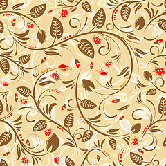 Image showing Flower seamless pattern