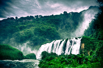 Image showing Marmore waterfalls