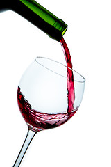 Image showing pouring red wine 