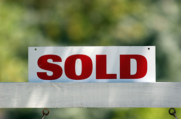 Image showing Real Estate Sold