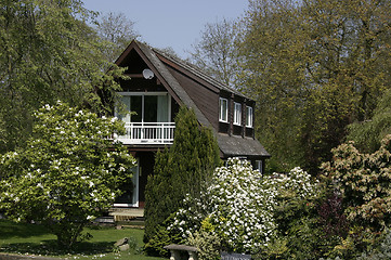 Image showing chalet amongst the trees