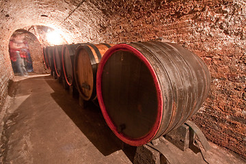 Image showing wine barrels