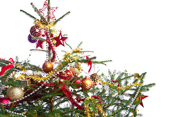 Image showing decorated christmas tree