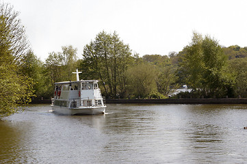 Image showing river boat on the broads