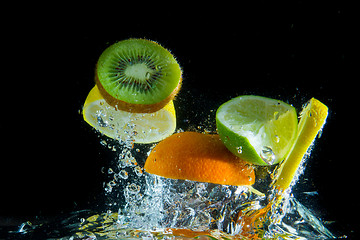 Image showing fruit splash