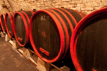 Image showing wine barrels