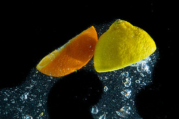 Image showing fruit splash