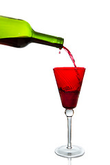 Image showing pouring red wine 