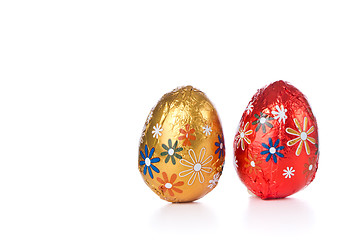 Image showing chocolate easter eggs