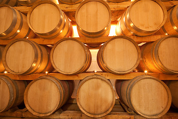 Image showing wine barrels