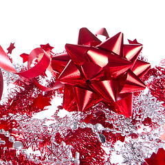 Image showing ball with ribbon and tinsel