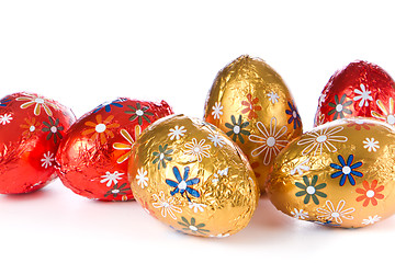 Image showing chocolate easter eggs