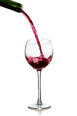 Image showing pouring red wine 