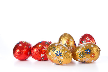 Image showing chocolate easter eggs