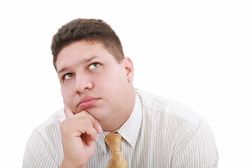 Image showing Man thinking about a problem- close up 