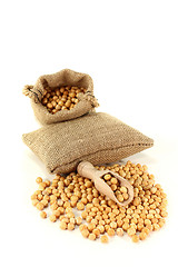 Image showing yellow peas in the bag