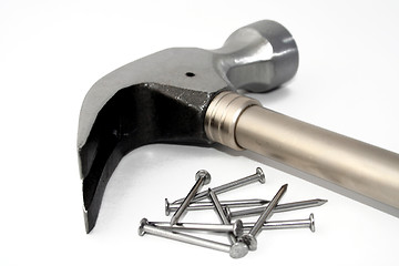 Image showing Hammer and nails #3